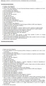 DATOS OBLIGATORIOS A INFORMAR DE ACCIONISTAS PERSONAS HUMANAS-FÍSICAS- O JURÍDICAS