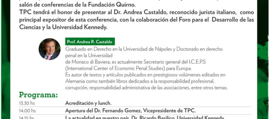 Jornada sobre la actualidad de los aspectos penales y la Responsabilidad Profesional Médica