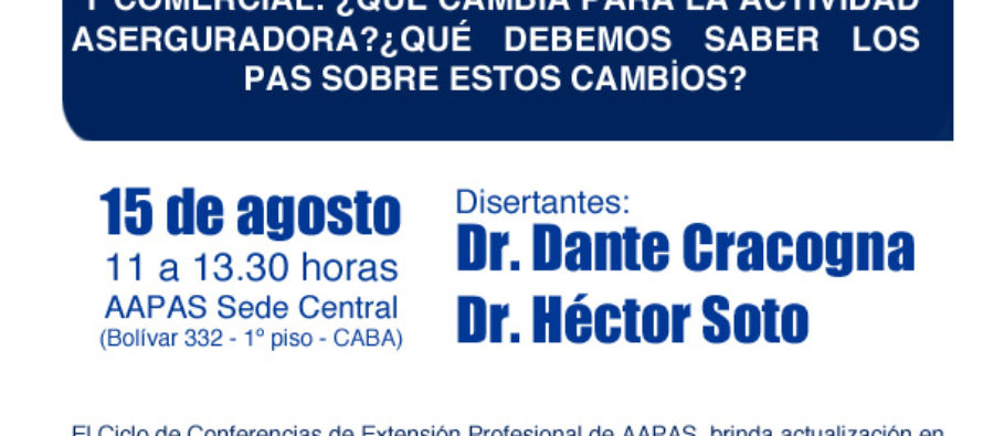 Ciclo de Conferencias de Extención Profesional de AAPAS