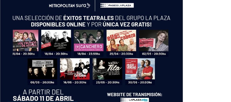 SURA lleva el teatro a tu casa junto a Grupo La Plaza