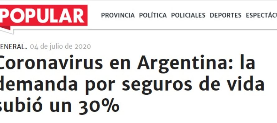 Coronavirus en Argentina: la demanda por seguros de vida subió un 30%