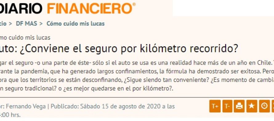 Auto: ¿Conviene el seguro por kilómetro recorrido? Diario Financiero – Chile