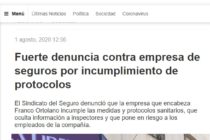 Fuerte denuncia contra empresa de seguros por incumplimiento de protocolos