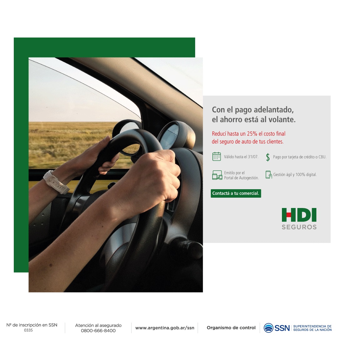 CAMPAÑA “CON EL PAGO ADELANTADO, EL AHORRO ESTÁ AL VOLANTE”. HDI SEGUROS