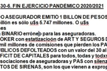 Cierra un balance 100% pandémico: el asegurado exigió, los PAS sostuvieron los contratos, el estado mira ART/AUTOS. Y llegamos al BILLÓN DE PESOS.