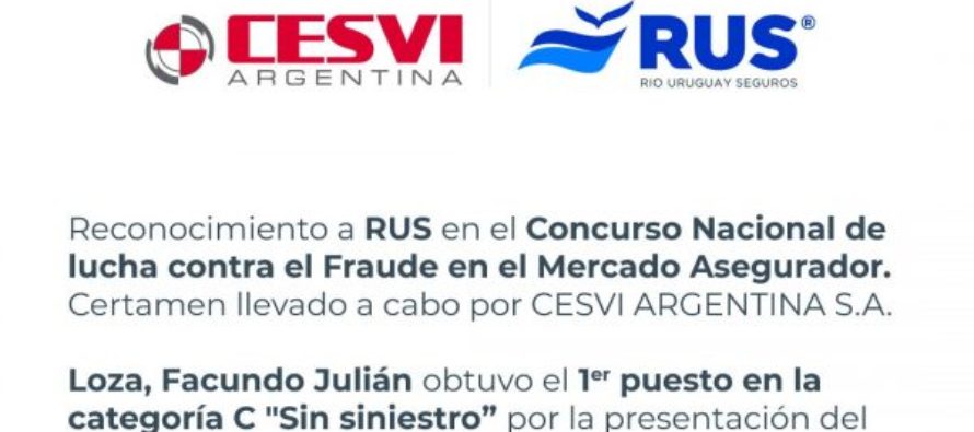 Río Uruguay Seguros obtuvo un importante reconocimiento en un concurso nacional