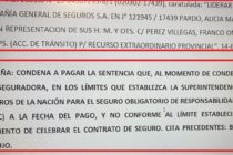 LIDERAR SEGUROS. FALLO X ACTUALIZACIÓN SUMA ASEGURADA X SORC SUPREMA CORTE MENDOZA: se debe actualizar al dictar sentencia, Siniestro 4-2021 y fallo 6-2022.