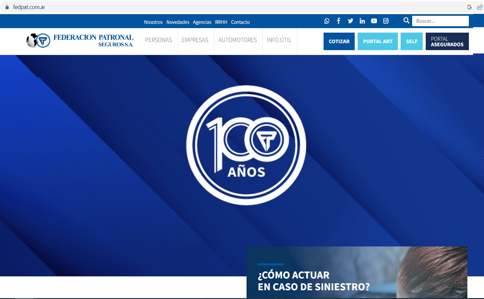 FEDERACIÓN PATRONAL. Líder en Primas, Operando en 20 riesgos, Analizamos 4 años de Gestión, Cumplimiento de pago de Siniestros